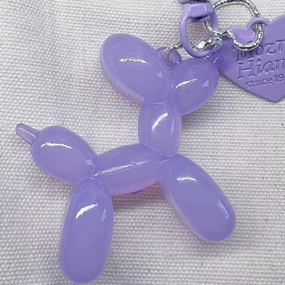 Lavender ballon dog purse charm keychain for your bag purse satchel so cute